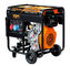 ATS Handle Wheels Open Type Diesel Generator , Portable Diesel Generator 8.0KW